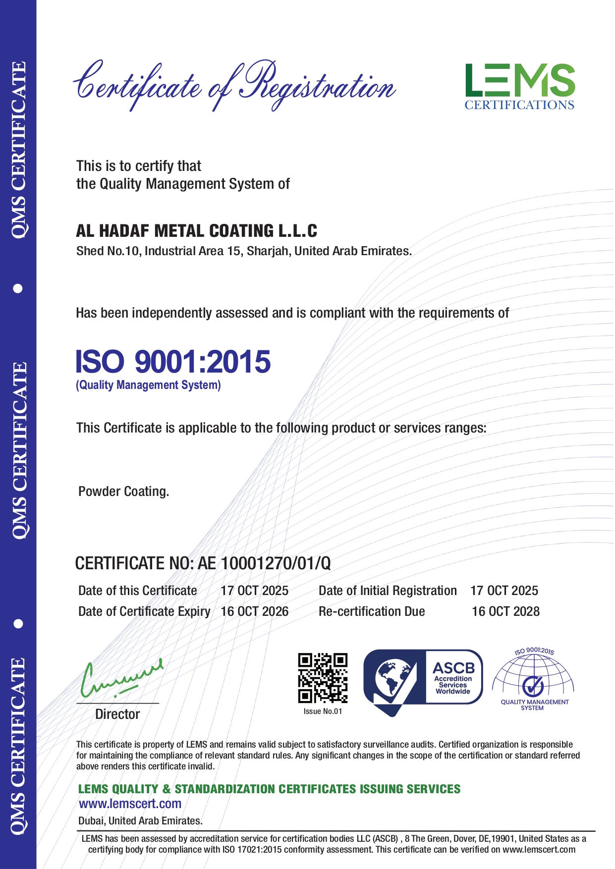 ISO 9001:2015 Certification