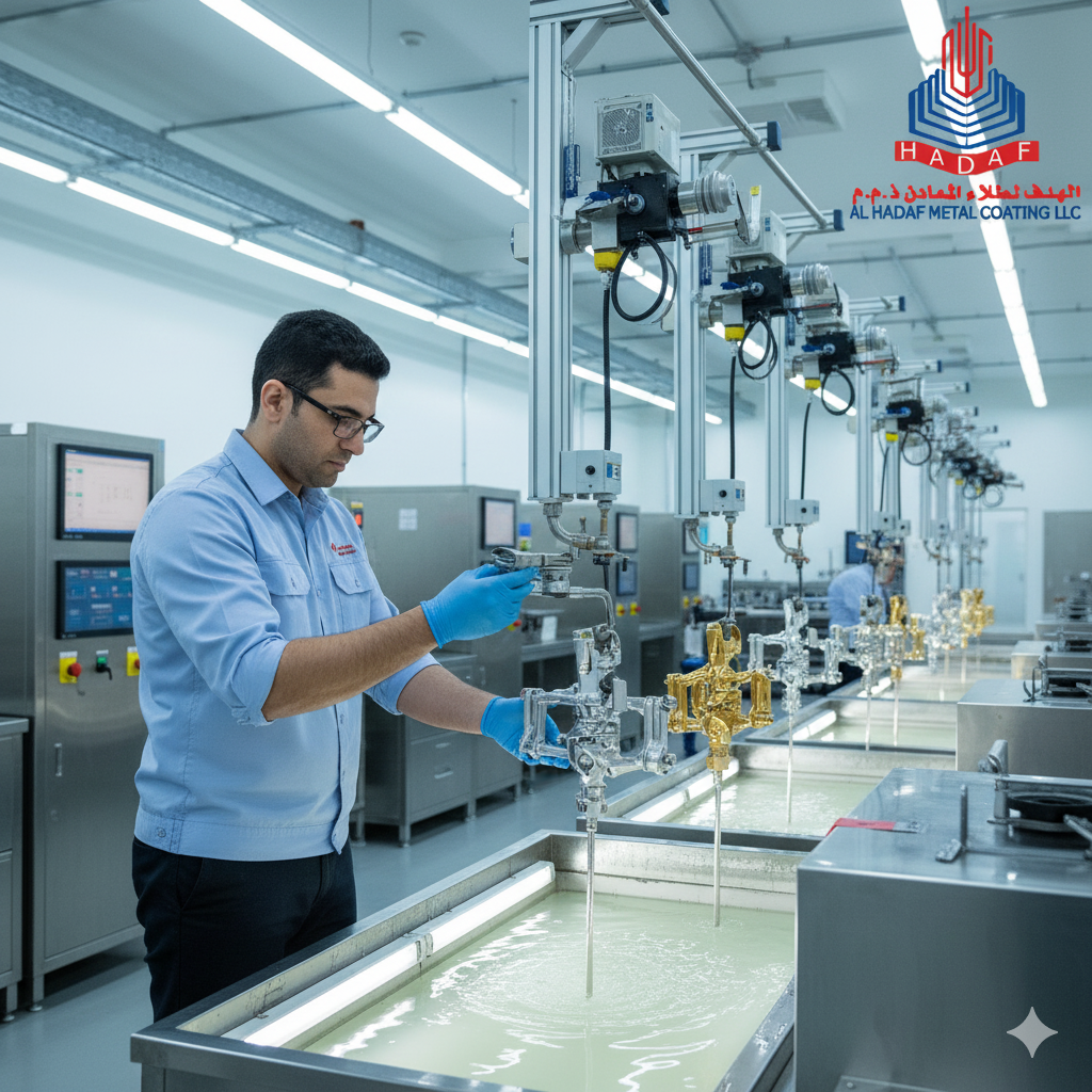 Gold & Silver Plating in Sharjah UAE — Al-Hadaf Metal Coating